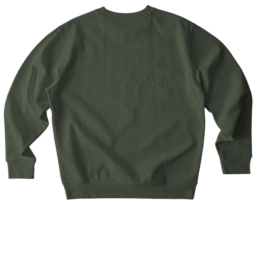 Khaki Green Stanley/Stella Unisex Changer 2.0 Crewneck Sweatshirt - Back